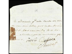 ESPAÑA: PREFILATELIA. 1832. VILAFRANCA DEL PENEDÉS. Frontal con ...