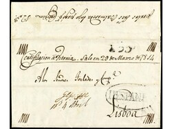 ESPAÑA: PREFILATELIA. 1814 (26 Marzo). VITORIA. Sobrescrito de ...