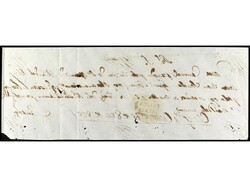 ESPAÑA: PREFILATELIA. 1828. ORENSE. Frontal de plica judicial a ...