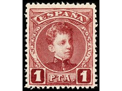 ESPAÑA. 1 pta. carmín A,000.000. PIEZA DE LUJO. Ed.253.