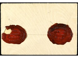 ESPAÑA. 1905. Conjunto de cuatro cartas no circuladas con franqueo ...