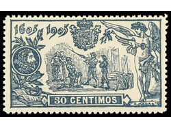 ESPAÑA. 30 céntimos verde. Muy bien centrado. Ed.261.