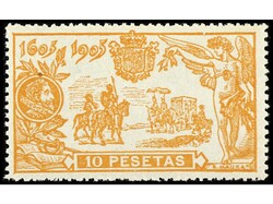 ESPAÑA. 10 pesetas naranja. LUJO. Ed.266. Cat. +420€.