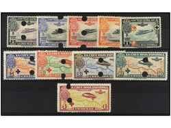 ESPAÑA. SERIE COMPLETA con taladros MUESTRA. Ed.339/48MT.