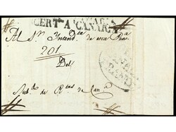 ESPAÑA: PREFILATELIA. 1840. Frontal con ´recibí´ al dorso, LAS ...