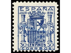 ESPAÑA. 30 cts. azul. Buen ejemplar. Ed.801. Cat. 1.200€.