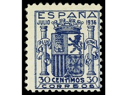 ESPAÑA. 30 cts. azul. Centrado de la emisión. Ed.801. Cat. 915€.