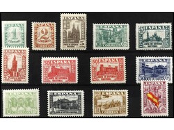 ESPAÑA. SERIE COMPLETA. 13 valores. LUJO. Ed.802/13, 808A. Cat. ...
