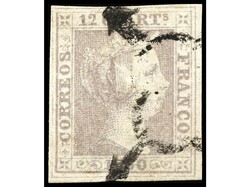 ESPAÑA. 12 cuartos lila. Buen ejemplar. Ed.2. Cat. 260€.