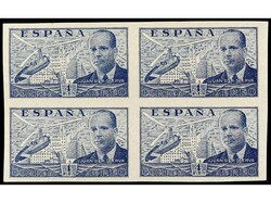 ESPAÑA. SERIE COMPLETA. 7 valores en bloques de cuatro SIN DENTAR. ...