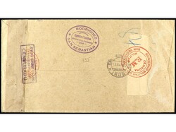 ESPAÑA. 1940. SAN SEBASTIÁN a PARÍS. Serie completa en carta ...
