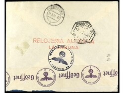 ESPAÑA. 1940. LA LAGUNA (Canarias) a ALEMANIA. Serie completa en ...