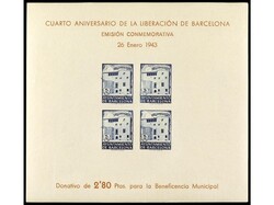 ESPAÑA: AYUNTAMIENTO DE BARCELONA. 2 HB sin dentar. MUY RARAS. Ed ...