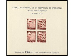 ESPAÑA: AYUNTAMIENTO DE BARCELONA. 2 HB sin dentar. MUY RARAS. Ed ...