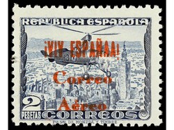 ESPAÑA E. LOCALES PATRIOTICAS: BURGOS. Conjunto de 7 sellos con ...
