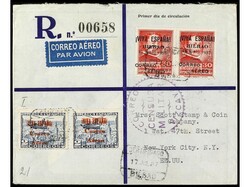 ESPAÑA E. LOCALES PATRIOTICAS: BURGOS. 1937. BURGOS a U.S.A. Carta ...