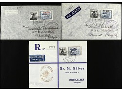 ESPAÑA E. LOCALES PATRIOTICAS: BURGOS. 1937. BURGOS a BRUSELAS. ...