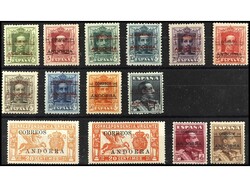 ANDORRA. SERIE COMPLETA. 14 valores. Centrados excepcionales. MUY ...