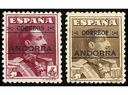 ANDORRA. SERIE COMPLETA. 14 valores. Centrados excepcionales. MUY ...