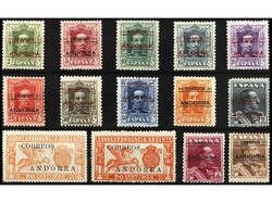 ANDORRA. SERIE COMPLETA. 14 valores. Muy bonita. Ed.1/14. Cat. 645€.