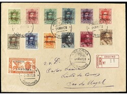 ANDORRA. 1928 (28 mayo). ORDINO a SEO DE URGEL. Carta certificada ...