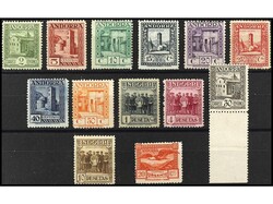 ANDORRA. SERIE COMPLETA. 13 valores. RARA sin fijasellos. Ed.15/27. ...