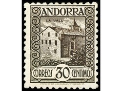 ANDORRA. SERIE COMPLETA. 9 valores con dent. 11 1/2. MUY BONITA. Ed ...