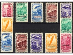 ANDORRA. BENEFICENCIA. Series completas. 12 valores. Ed.1/6 y 7/12. ...