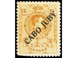 COLONIAS ESPAÑOLAS: CABO JUBY. SERIE COMPLETA, centrajes habituales. ...