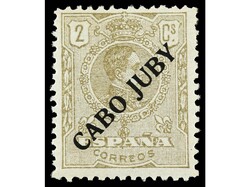 COLONIAS ESPAÑOLAS: CABO JUBY. 2 céntimos castaño. Muy bien ...