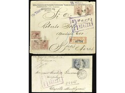 CUBA. 1895. Sobre certificado de HABANA a BUENOS AIRES. 10 c. rosa ...