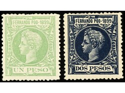 COLONIAS ESPAÑOLAS: FERNANDO POO. SERIE COMPLETA. 20 valores. Gomas ...