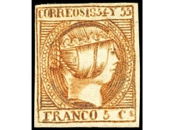 FILIPINAS. 5 cuartos naranja. Color intenso y amplios márgenes. ...