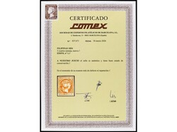 FILIPINAS. 5 cuartos naranja. Color intenso y amplios márgenes. ...