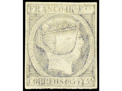 FILIPINAS. 1 real azul grisáceo. Márgenes completos. Precioso y ...