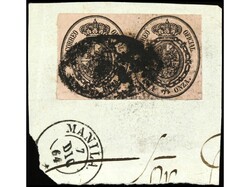 FILIPINAS. CORREO OFICIAL. 1 onza rosa, pareja, sobre pequeño ...