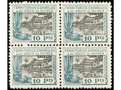 COLONIAS ESPAÑOLAS: GUINEA. SERIE COMPLETA. 12 valores en bloques de ...