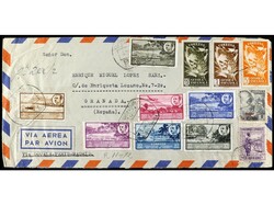 COLONIAS ESPAÑOLAS: GUINEA. 1951. Certificado de BATA a GRANADA. Al ...