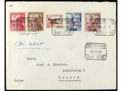 COLONIAS ESPAÑOLAS: IFNI. 1950. IFNI a SUIZA. Carta certificada, ...