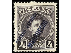 COLONIAS ESPAÑOLAS: MARRUECOS. Conjunto de nueve sellos, ...