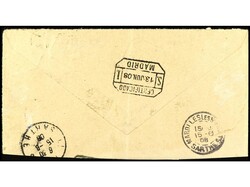 COLONIAS ESPAÑOLAS: MARRUECOS. 1908. Sobre circulado a Francia. ...