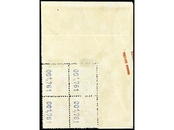 COLONIAS ESPAÑOLAS: MARRUECOS. 25 cts. azul. Bloque de cuatro, un ...