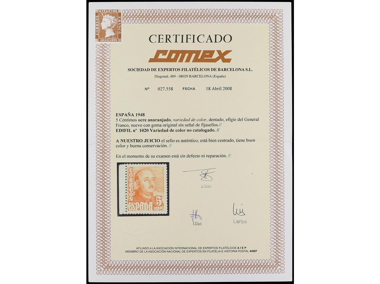 Image 1 for lot number 775 for Soler y Llach - 826th Auction - Spain, Ex Colonies and Foreign Countries