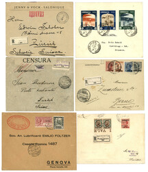 7170: Collections and Lots Italian Colonies - Covers bulk lot