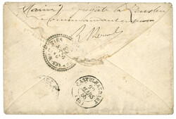 SENEGAL - GOREE : 1868 Paire 10c AIGLE obl. losange GOR sur lettre au ...