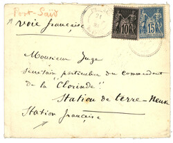 ST PIERRE ET MIQUELON - GRANDE PÊCHE : 1881 SAGE 10c + 15c obl. ...