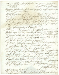 1839 DISINFECTED cachet NETTO DI FUERO ET DI DENTRO on reverse of ...