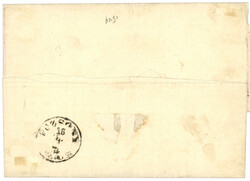 SULINA : 1872 15 Soldi canc. SULINA on entire letter to PRESBURG. ...