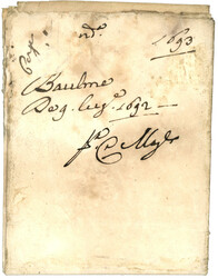 EGYPT : 1692 Entire letter from ALEXANDRIA + "Q.D.C" to LIVORNO. Vf