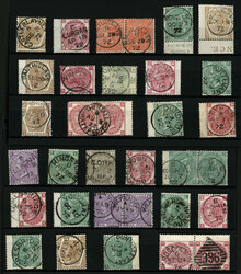 IRLELAND : Exceptional selection of 23 classic GB stamps + 5 pairs ...